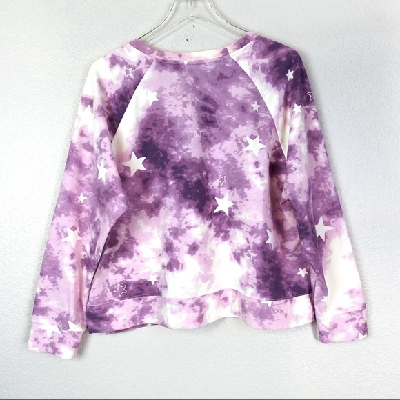 Wildfox Purple Tie Dye Star Sweatshirt Size XL - Picture 6 of 10
